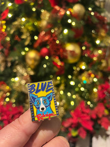 Blue: The Life and Art of George Rodrigue - Official Film Poster AND Blue Dog Lapel Pin - * PINS ARE SOLD OUT *; PRE-ORDER for delivery in JAN 2025