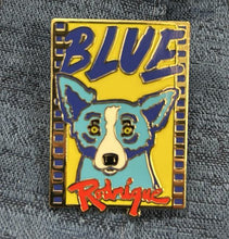 Load image into Gallery viewer, Blue: The Life and Art of George Rodrigue - Official Film Poster AND Blue Dog Lapel Pin