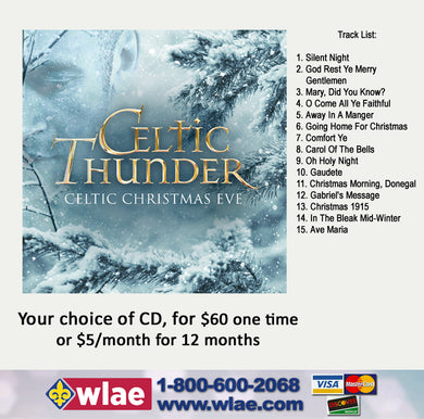 Celtic Thunder Christmas - Your Choice of CD