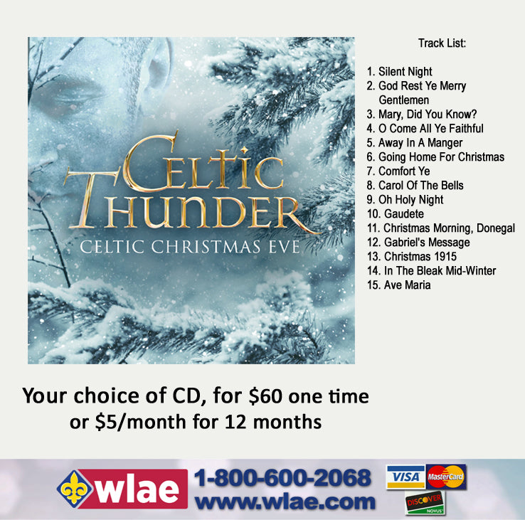 Celtic Thunder Christmas - Your Choice of CD – Shop WLAE