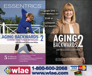 Aging Backwards 2 with Miranda Esmonde-White 2 - Program DVD + 2-DVD Workout Set