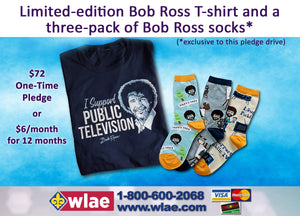 Bob Ross: Best of the Joy of Painting 1 - 3-pack of socks + T-shirt