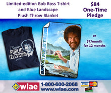 Load image into Gallery viewer, Bob Ross: Best of the Joy of Painting 2 - Plush Throw Blanket + T-Shirt