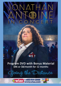 Jonathan Antoine In Concert: Going the Distance 2 - Program DVD with bonus material