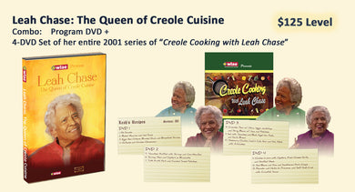 Leah Chase Program DVD + Cooking Series 4-DVD Set
