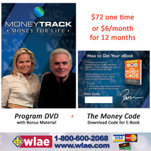 Load image into Gallery viewer, Moneytrack: Money for Life 1 - Program DVD + &quot;The Money Code&quot; (Paperback or E-Book)