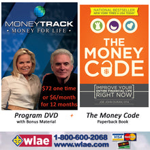 Load image into Gallery viewer, Moneytrack: Money for Life 1 - Program DVD + &quot;The Money Code&quot; (Paperback or E-Book)